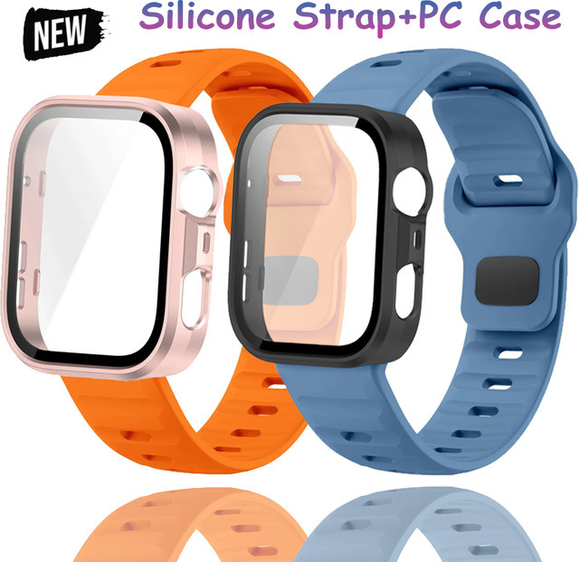 Huawei Uhrenarmband und PC-Hülle, Silikon, Schwarz, Huawei Watch Fit 4 Pro - Bild 1
