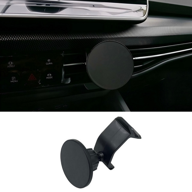 Magnetische Handyhalterung für Volkswagen VW Golf 8 in Schwarz - Bild 1