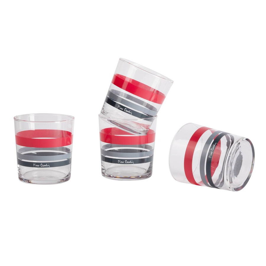 Pierre Cardin Gläserset ECLAT Champagne Flute transparent mit Streifenmuster - Bild 2