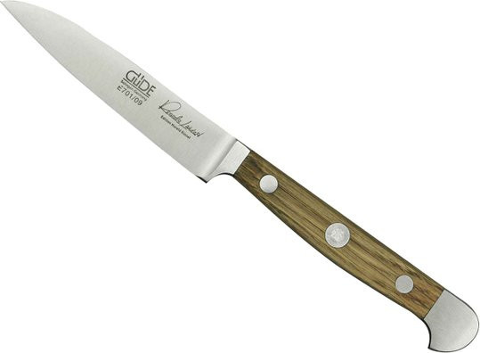 Güde Gemüsemesser Alpha aus Edelstahl mit Fasseiche Griff in Braun - Bild 1