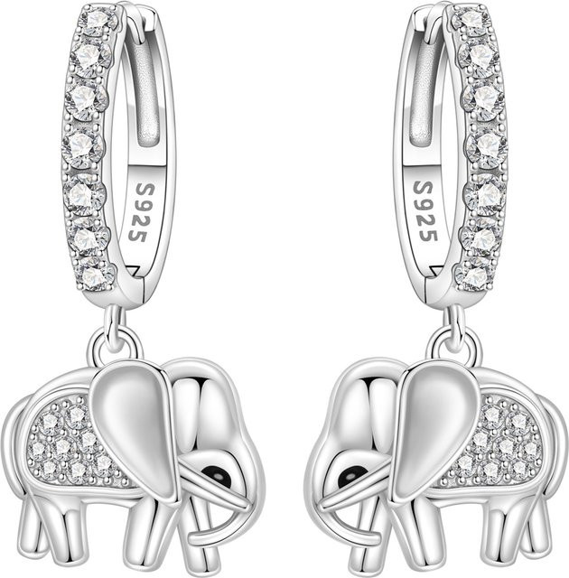 PANPOKI Ohrhänger 925 Silber, Zirkonia, Damen - Bild 1