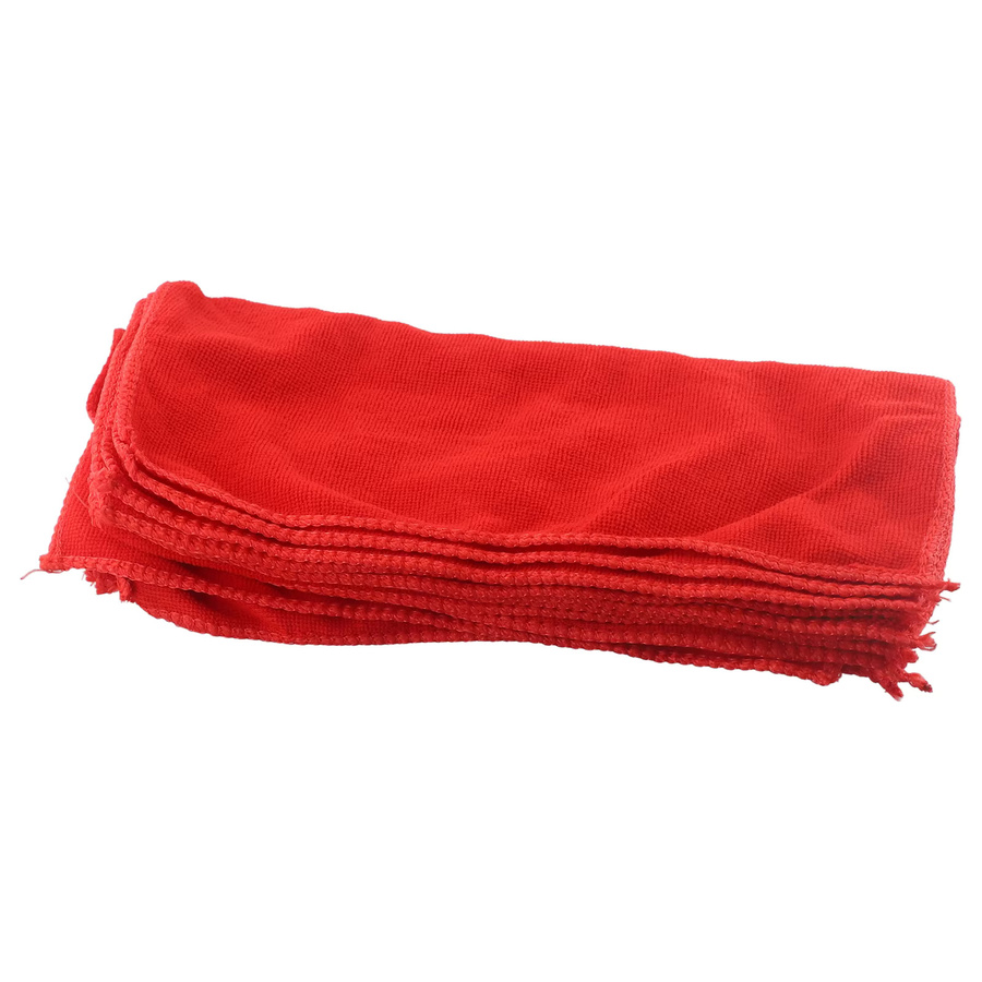 10er Set VIBRATITE Mikrofaser-Reinigungstücher in Rot, wasserabsorbierend und fusselfrei für Küche und Badezimmer - Bild 3