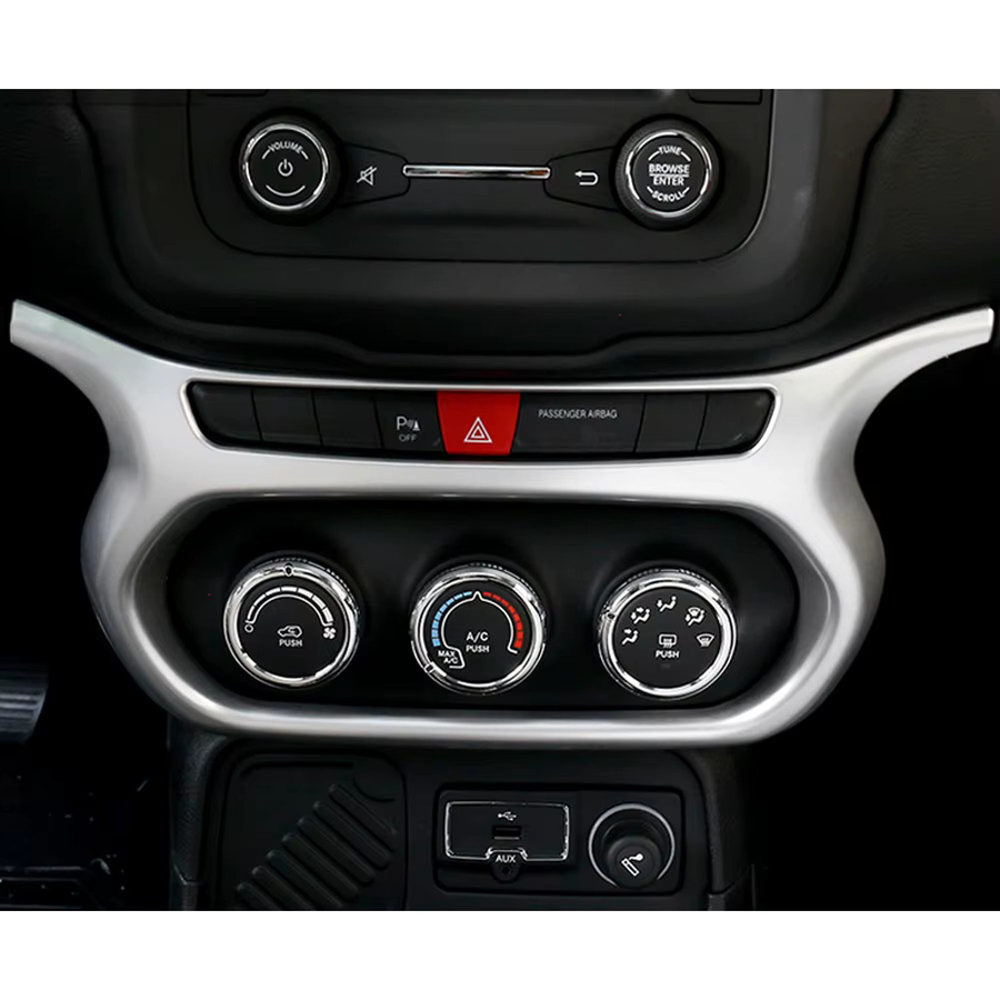 Xodouhi Klimaanlage Schalterblende für Jeep Renegade ab 2016 in Silber - Bild 2