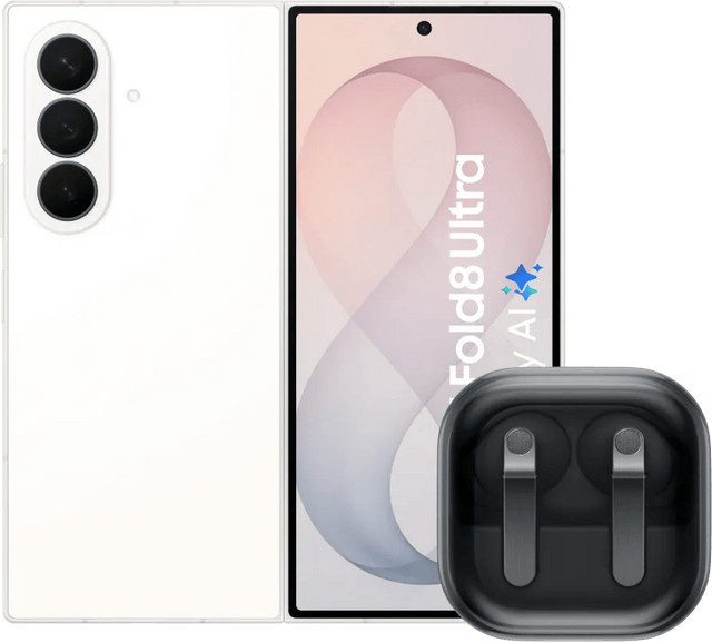 Samsung Galaxy Z Fold8 Ultra 512GB Weiß 5G und Samsung Galaxy Buds4 Pro Schwarz - Bild 1
