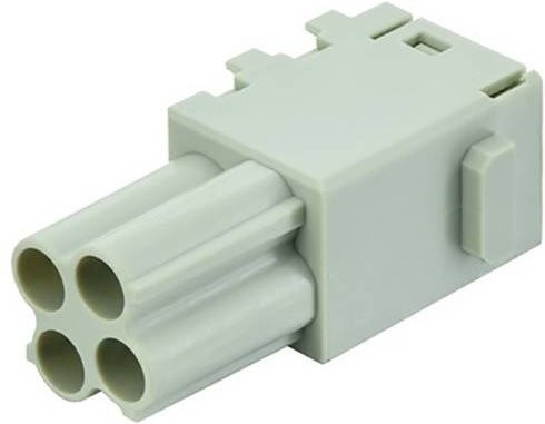 HARTING Han Domino EE cube, crimp (F.2) Steckverbinder, Grau, 2 Stück - Bild 1