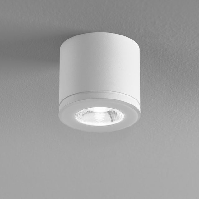 DLS Lighting Newton 55 LED-Deckenstrahler in Weiß mit Glas und dimmbarer warmweißer Beleuchtung (2700K) - Bild 1