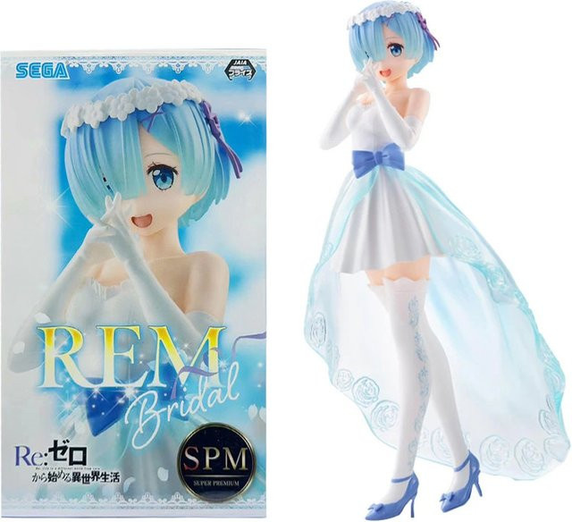 Bandai Re:Zero Anime Rem Figur Hochzeitskleid, Actionfigur - Bild 1