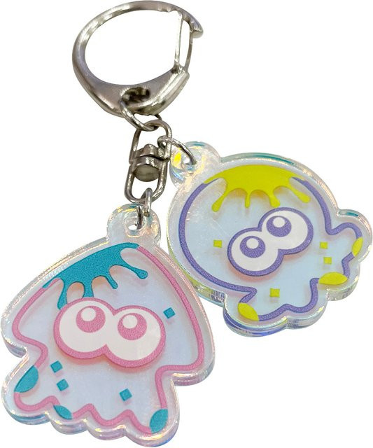 Splatoon 3 Tintenfisch Schlüsselanhänger, Acryl, Unisex - Bild 1