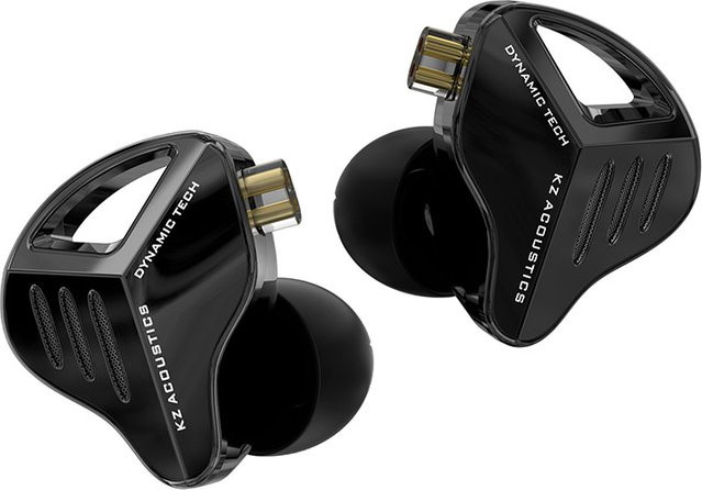 KZ ZVX PRO In-Ear-Kopfhörer mit Mikrofon und austauschbarem Kabel in Schwarz - Bild 1