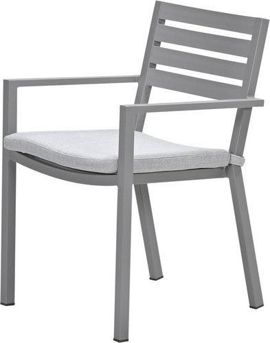 GARDEN IMPRESSIONS Dining Stuhl Oklahoma aus Aluminium in Taupe/Sand-Beige B/H/T: 55 x 81 x 56,5 cm - Bild 1