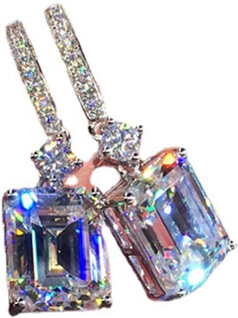 Tropfenohrringe Silber, Diamant, Kristall, Damen - Bild 1