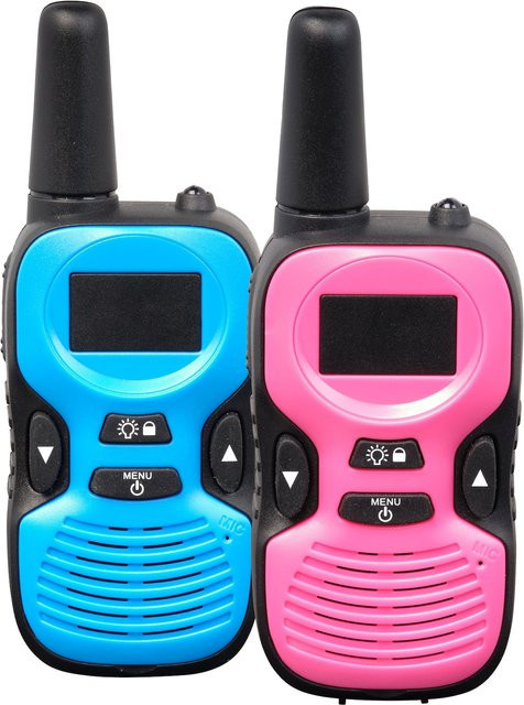 Denver WTK-441 Walkie Talkie Set, 2-teiliges Set, rosa/blau - Bild 1