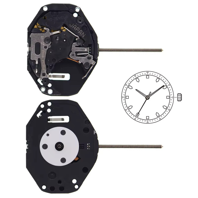 KUERDE Uhrwerk, Japanisches PC21J, 3-Zeiger, Quarzwerk, Unisex - Bild 2