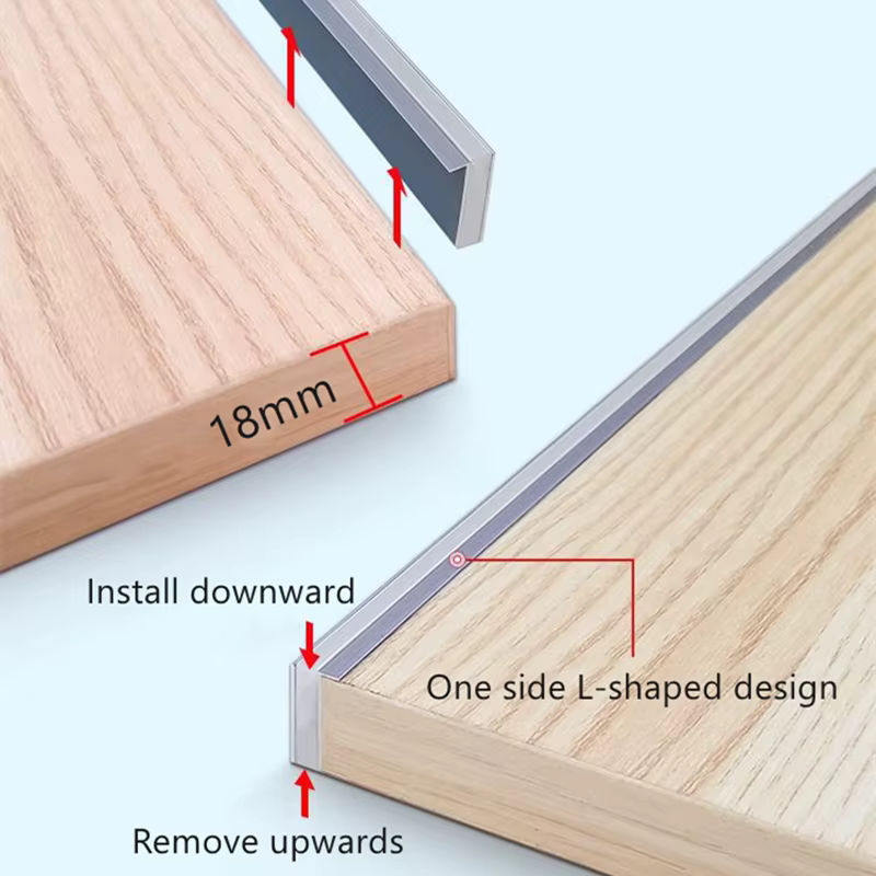 Khelse Up Down Glow LED Aluminium Profil für Schrank und Bücherregal in Silber und Grau - Bild 2