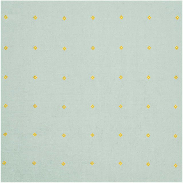 Rico Design Stoffabschnitt Baumwoll-Popelin Pixel Kreuze in Blau und Multicolour mit 50 cm Breite - Bild 1