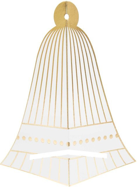 Rico Design Paper Poetry Serviettenhalter Glocke, 6 Stück, B: 18,3 cm, H: 17 cm - Bild 1