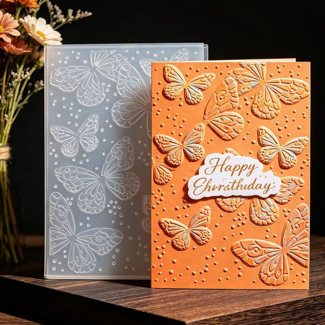 3D Decoupage Schablone Schmetterlings-Cluster für DIY Papierhandwerk und Journaling - Bild 1