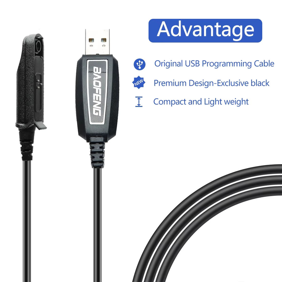 Baofeng USB-Programmierkabel für UV-9R Pro Plus XR mit PL2303 Chip in Schwarz - Bild 4