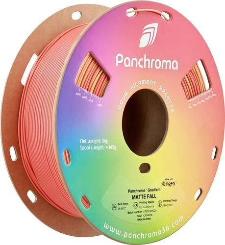 Polymaker Panchroma Gradient Matte PLA Filament Mehrfarbig Orange und Rot 1,75mm 1000g - Bild 1