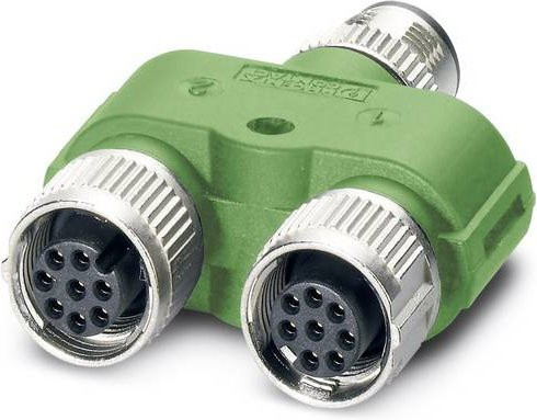 Phoenix Contact Sensor-Aktor-Verteiler und Adapter M12 in Y-Form, 8 Polzahl, Grün - Bild 1