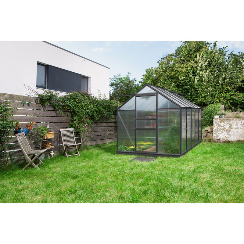 Vitavia Gewächshaus Venus 6200 Schwarz 6,2 m² mit 4 mm Hohlkammerplatten - Bild 5