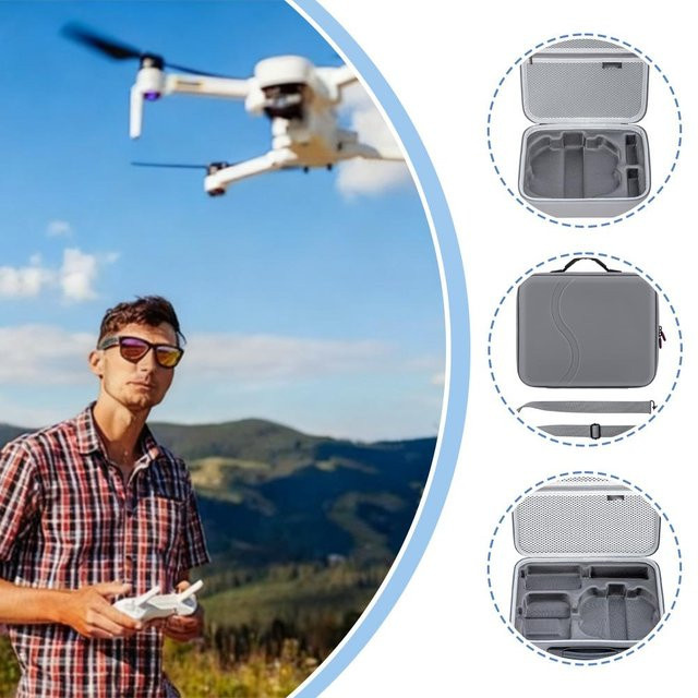 DJI NEO 2 Aufbewahrungstasche in Grau, wasserdicht und stoßdämpfend mit Lycra-Futter - Bild 1