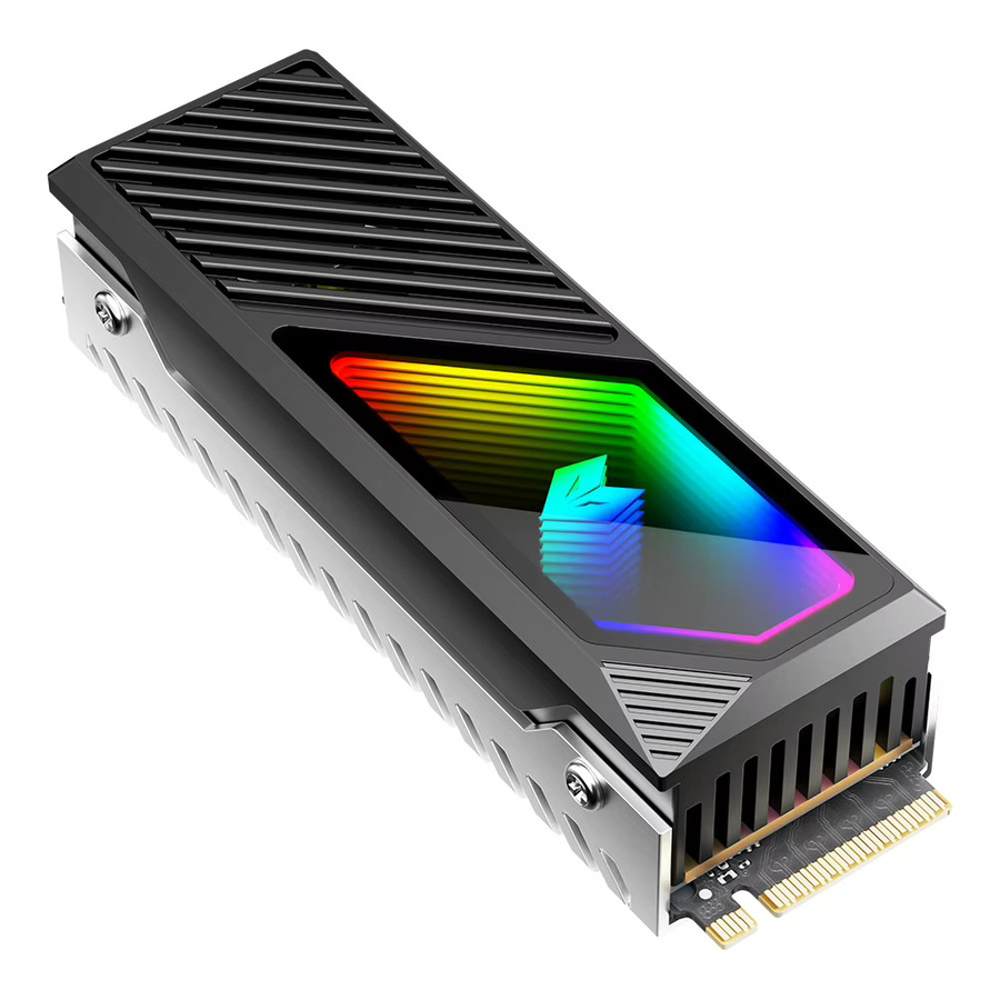 ALLOYSEED M.2 2280 SSD Kühlkörper mit integriertem ARGB Lüfter, Schwarz - Bild 4