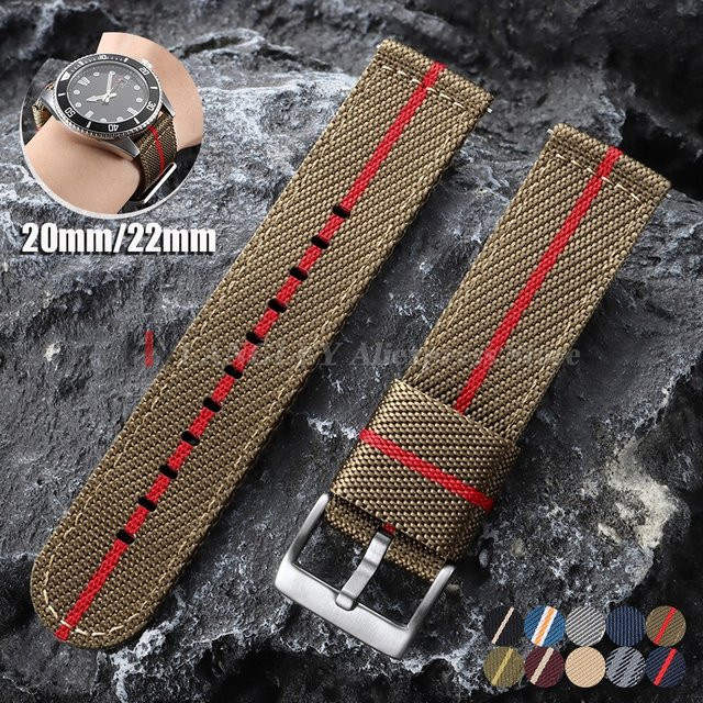Uhrenarmband Nylon, Textil/NATO, Herren, 20 mm, 22 mm - Bild 1