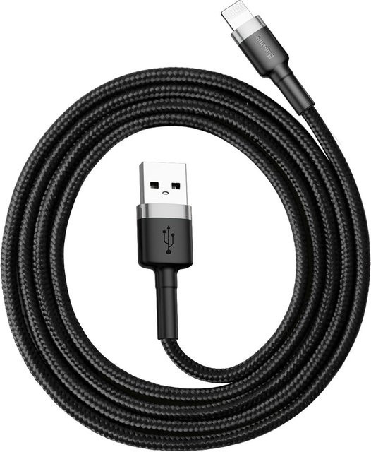 Baseus Cafule USB-A auf Lightning Daten- und Ladekabel, 18W, Grau, 1m - Bild 1
