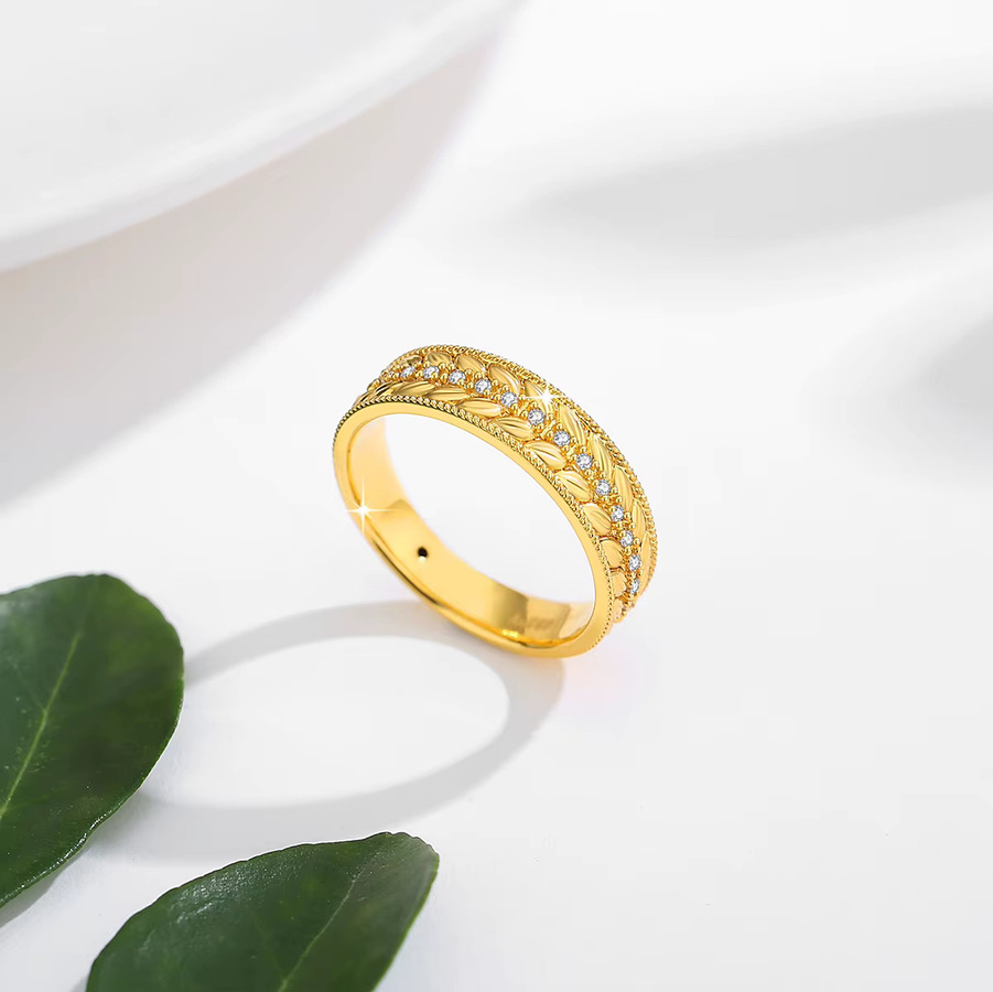 szjinao Ring 750 Gold, Diamant, Unisex - Bild 2