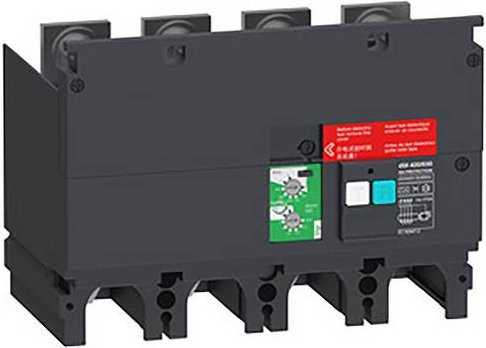 Schneider Electric LV432465 VigiPacT Fehlerstromschutz-Zusatzmodul für ComPacT NSX 400/630 4P, grau, 200 VAC bis 440 VAC, 30mA bis 300mA - Bild 1
