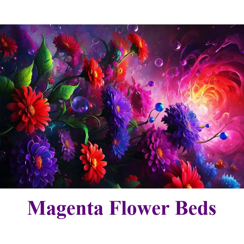 MaxRenard Mini-Reagenzglas Magenta Blumenfelder, Puzzle, 150 Teile - Bild 4