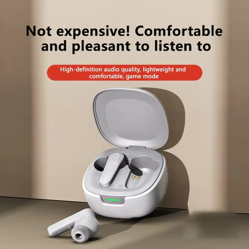 Lenovo A98 Wireless Earbuds Bluetooth 5.4 In-Ear Kopfhörer mit Noise Cancelling und Mikrofon, wasserfest, in Schwarz oder Weiß - Bild 2
