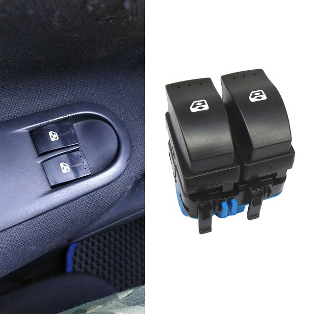 Malcayang Elektrischer Fensterheberschalter für Renault Logan Duster Sandero 2010-2013, 10-polig, Schwarz - Bild 1