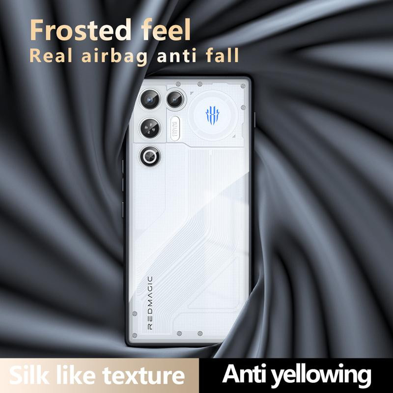Stoßfeste Schutzhülle für ZTE Nubia Red Magic 11 Air in Transparent mit mattem Hautgefühl aus PC und TPU - Bild 3