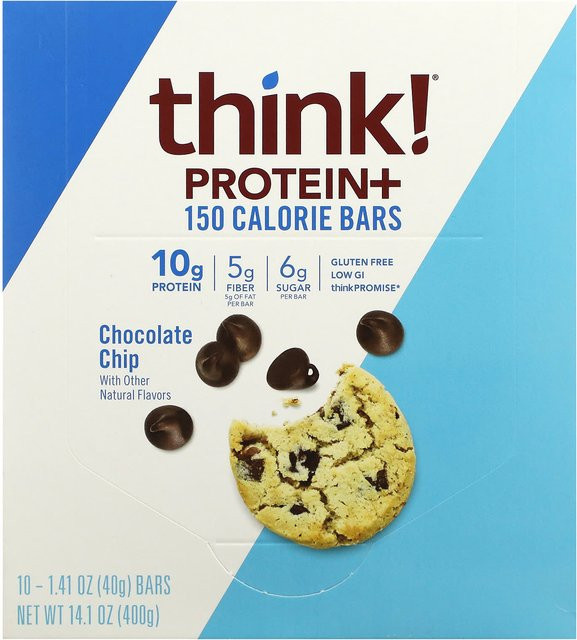 Denken! Protein+ Schokoriegel Schokoladenstückchen 10 x 40 g - Bild 1