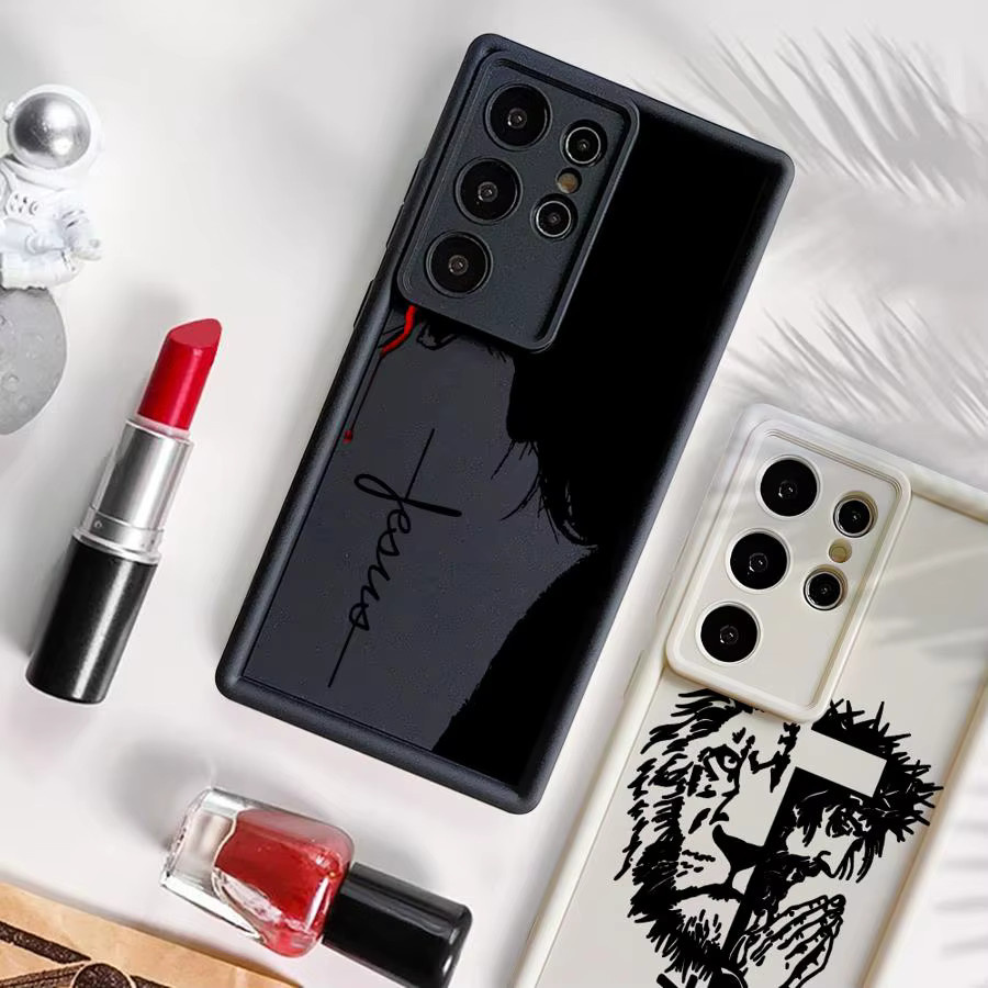 Handyhülle Löwe auf dem Kreuz für Samsung Galaxy S24 Ultra S25 Ultra S23 FE S22 S21 S24 Plus S20 FE Edge - Bild 5