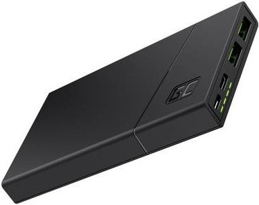 Green Cell GC PowerPlay10S Powerbank 10000 mAh mit Quick Charge 3.0 und USB PD, USB-A und USB-C, Schwarz - Bild 1