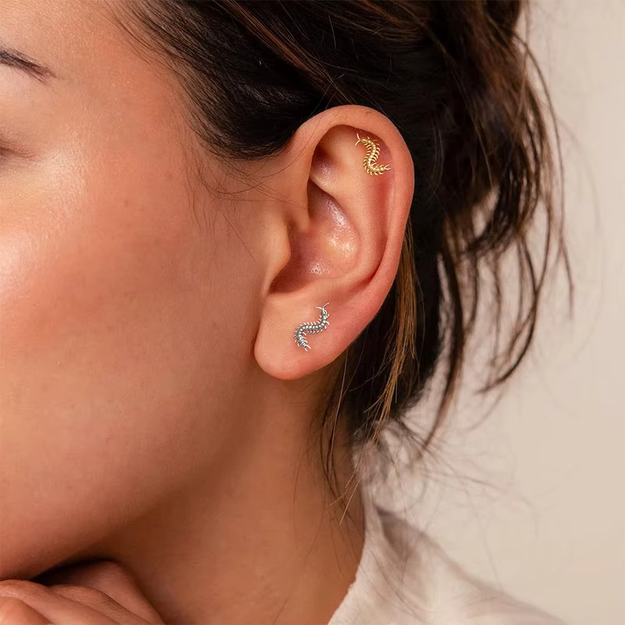 Ohrstecker Titan, Fledermaus, Labret, Unisex - Bild 3