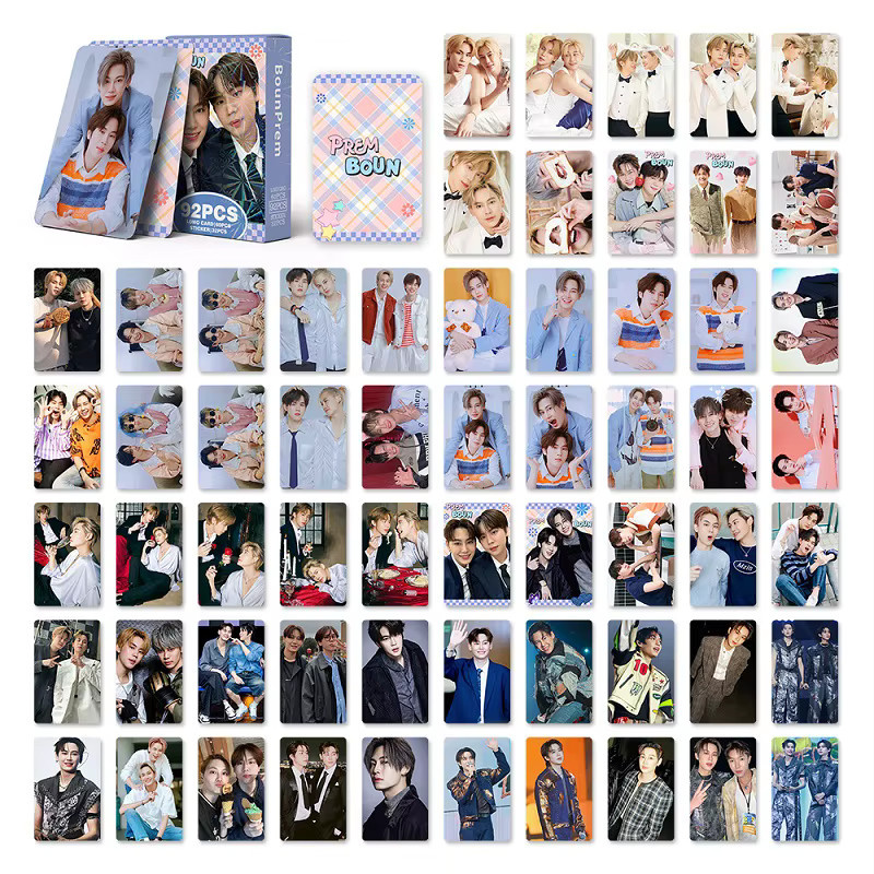 92 Stück BounPrem Thai Star CP Lomo-Karten mit dekorativen Aufklebern, HD-Druck-Fotokarten in Multicolour für BL-Drama-Fans - Bild 4