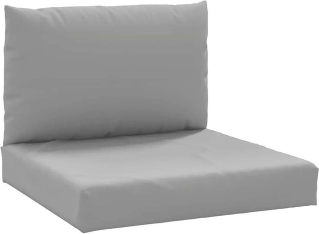vidaXL Palettenkissen 2er-Set Grau aus wasserabweisendem Oxford-Polyester - Bild 1