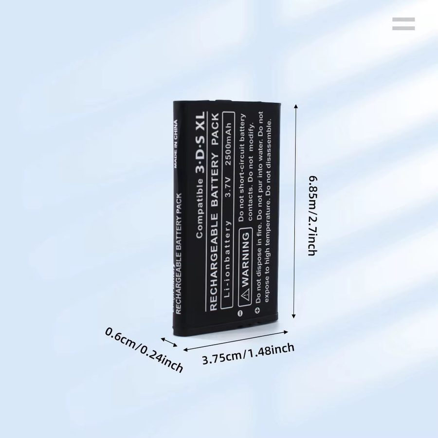 PUJIMAX Akku 2500mAh 3,7V für Nintendo NEW 3DSXL und 3DSLL in Schwarz - Bild 5
