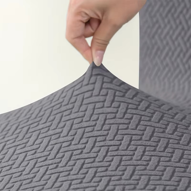 Yupartex Schmetterling Gebogener Stuhlbezug im Nordischen Stil, elastische Schutzhülle für Sessel in Grün und Grau - Bild 4
