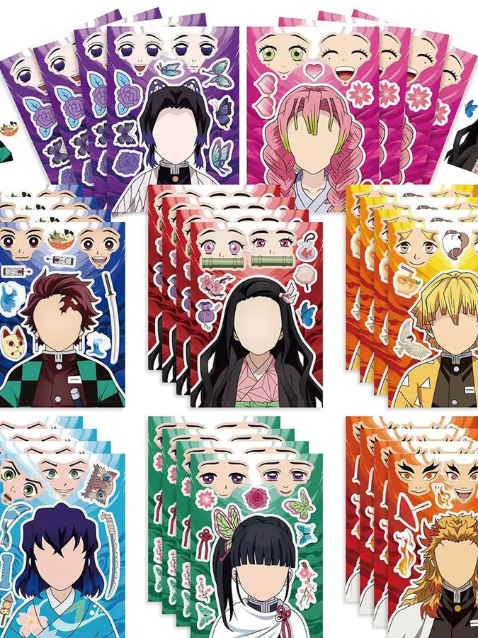 Bandai Anime-Dämonentöter-Puzzle-Aufkleber, Bunt / Mehrfarbig, Set / Bundle - Bild 7