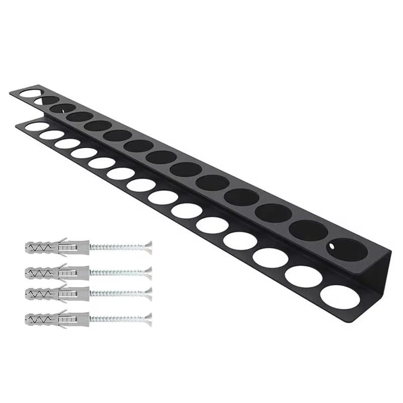 Werkzeug-Organizer für die Wand zur Lagerung von Schrauben, Schraubendrehern, Hammer und Zangen in Schwarz, Breite: 40,0 cm, Höhe: 4,0 cm - Bild 3