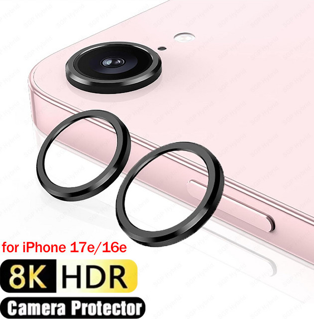 Metallglasabdeckung Rücklinsenring für Apple iPhone 17e und iPhone 16e als Kameraschutzgehäuse - Bild 1