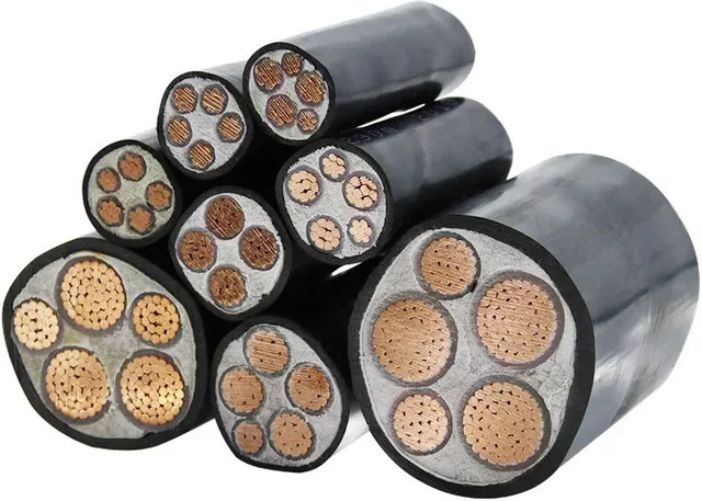 Stromkabel ZC-YJV2 mit reinem Kupferkern in Schwarz, erhältlich in 3-adrig, 4-adrig oder 5-adrig mit Querschnitten von 10 mm², 16 mm², 25 mm² oder 35 mm² - Bild 1