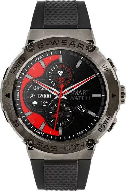 Watchmark Smartwatch, Schwarz, Silikon, Unisex - Bild 1