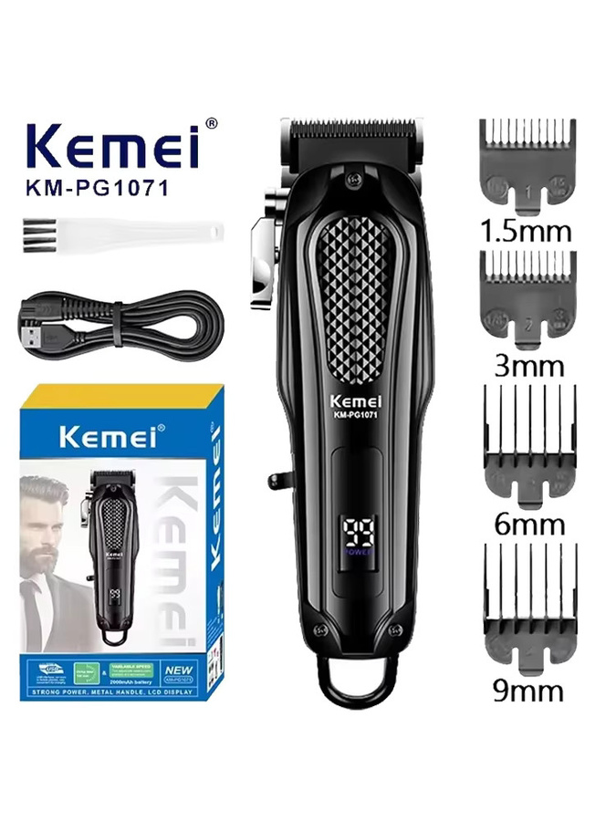Kemei KM-PG1071 Haarschneider, Herren, Schwarz - Bild 6
