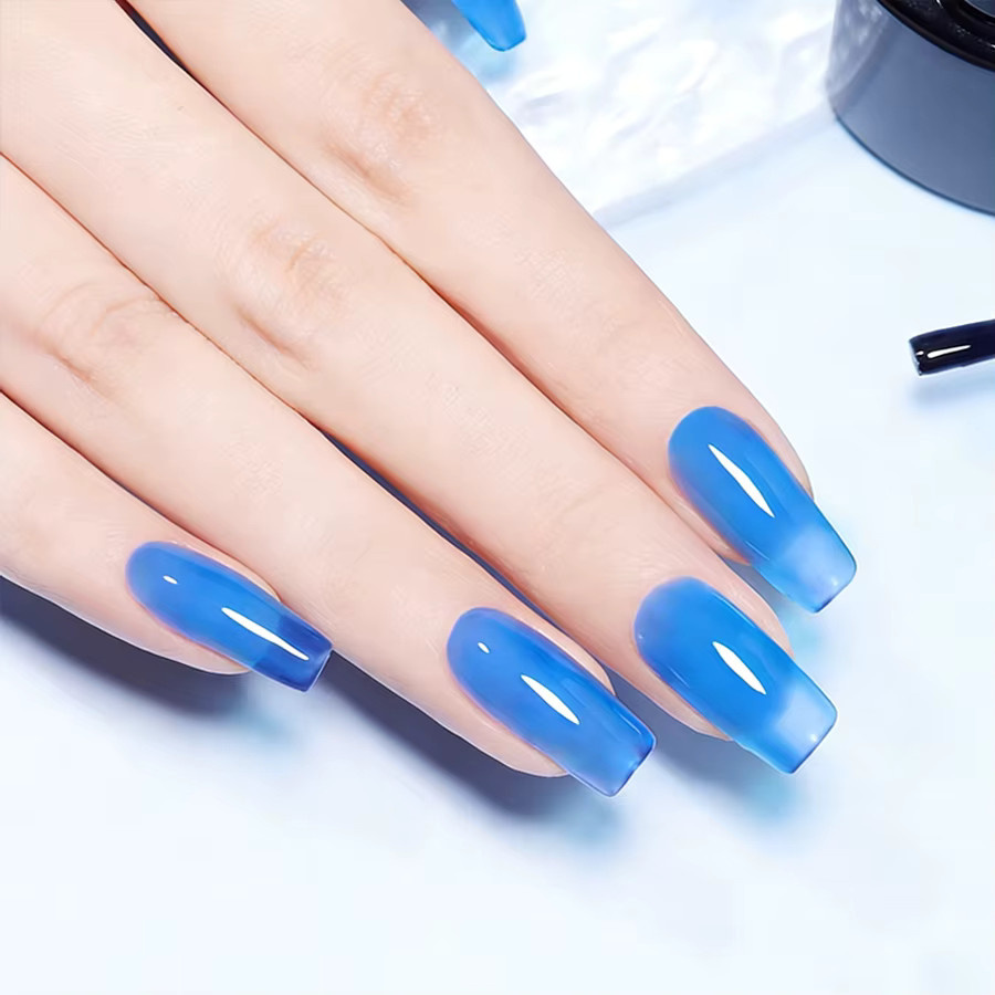 QAZIXU Gel Nagellack, Blau, Glänzend - Bild 2